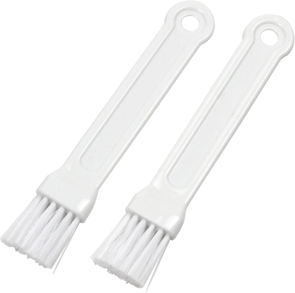 2pc Mini Pastry Brush Set 7" White Chef Craft Plastic Basting Brushes Baking