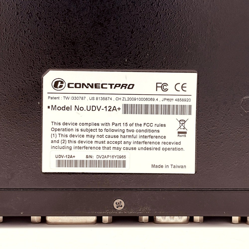 UDV-12A+ DVI-D/VGA KVM switch for Two Monitors and Two Computers