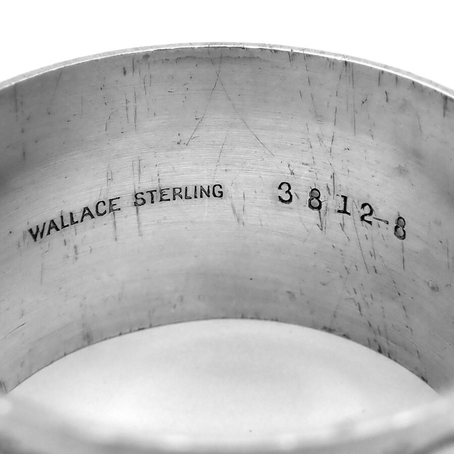 Engraved Napkin Ring Wallace Sterling Silver No Mono