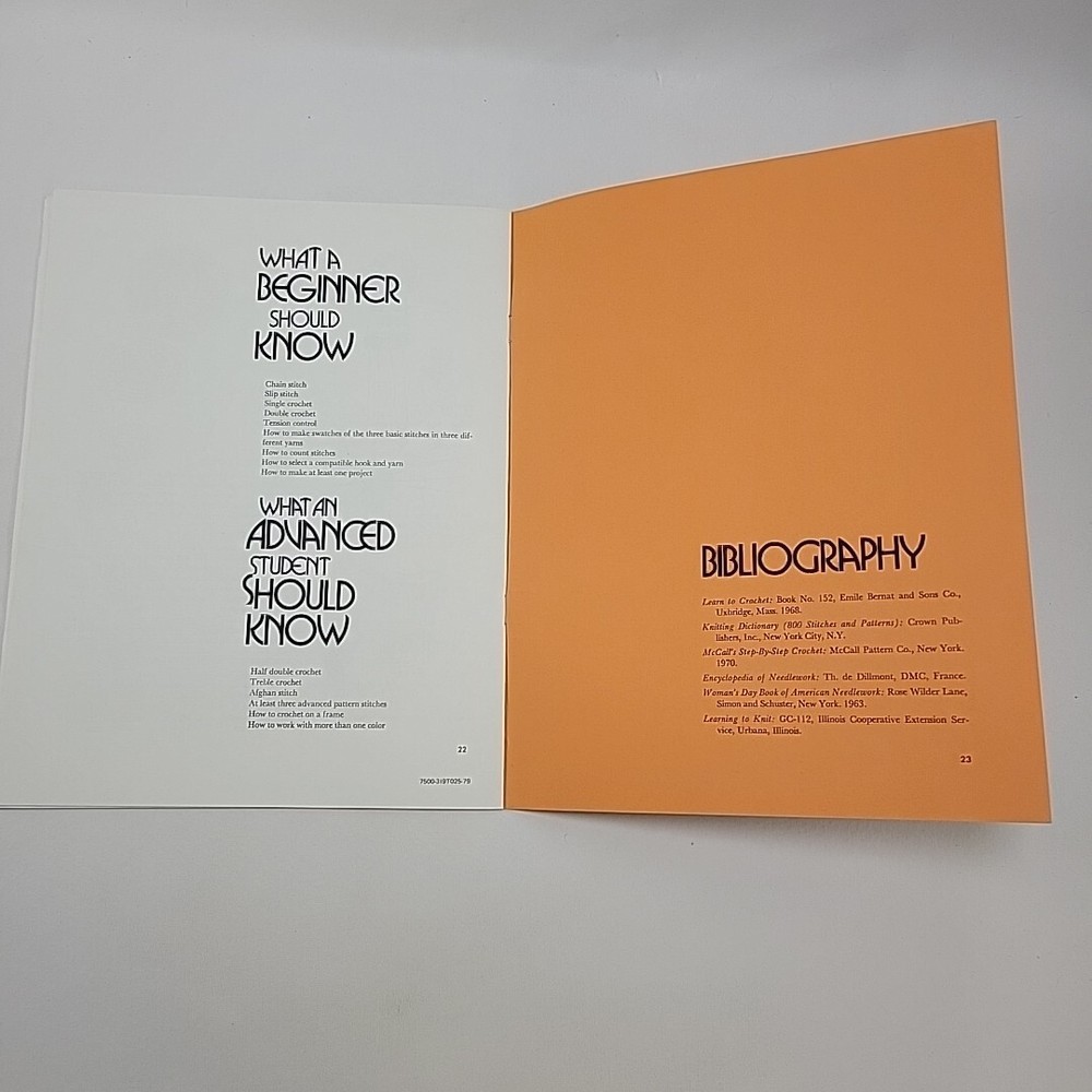 Creative Crochhet UW Extension 1973