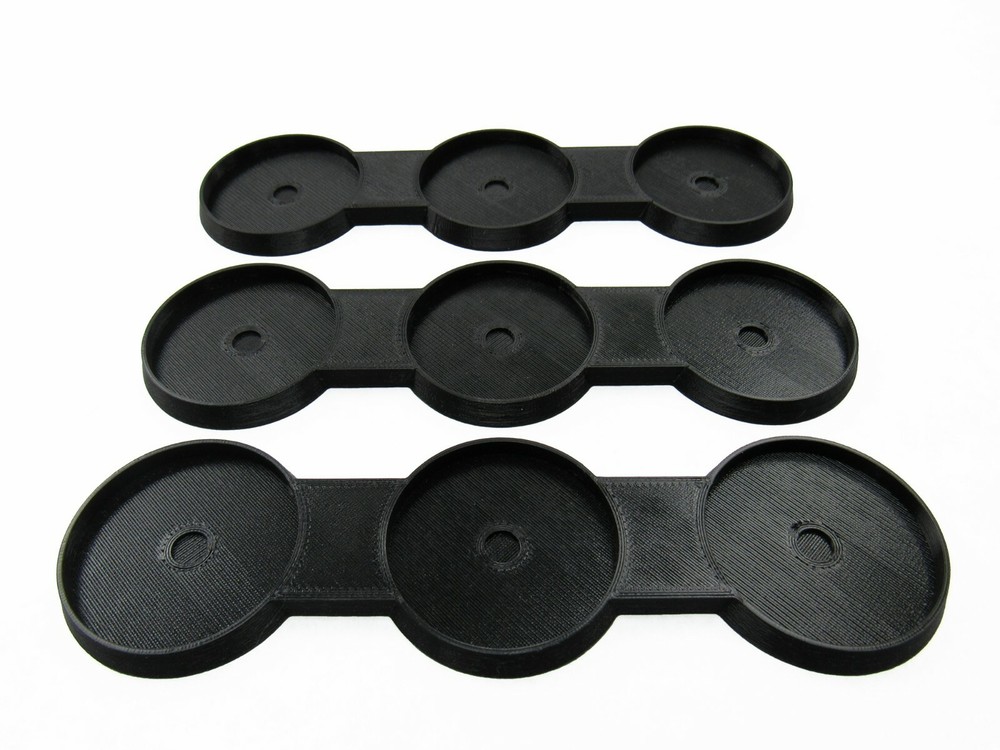 40mm 3-Man Long Move Trays (x3) Bits & Accessories Tabletop Mini, 3D Printed