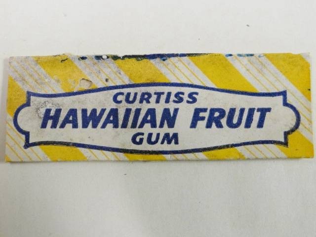 Curtiss Hawaiian Fruit  Chewing Gum Wrapper Book-3