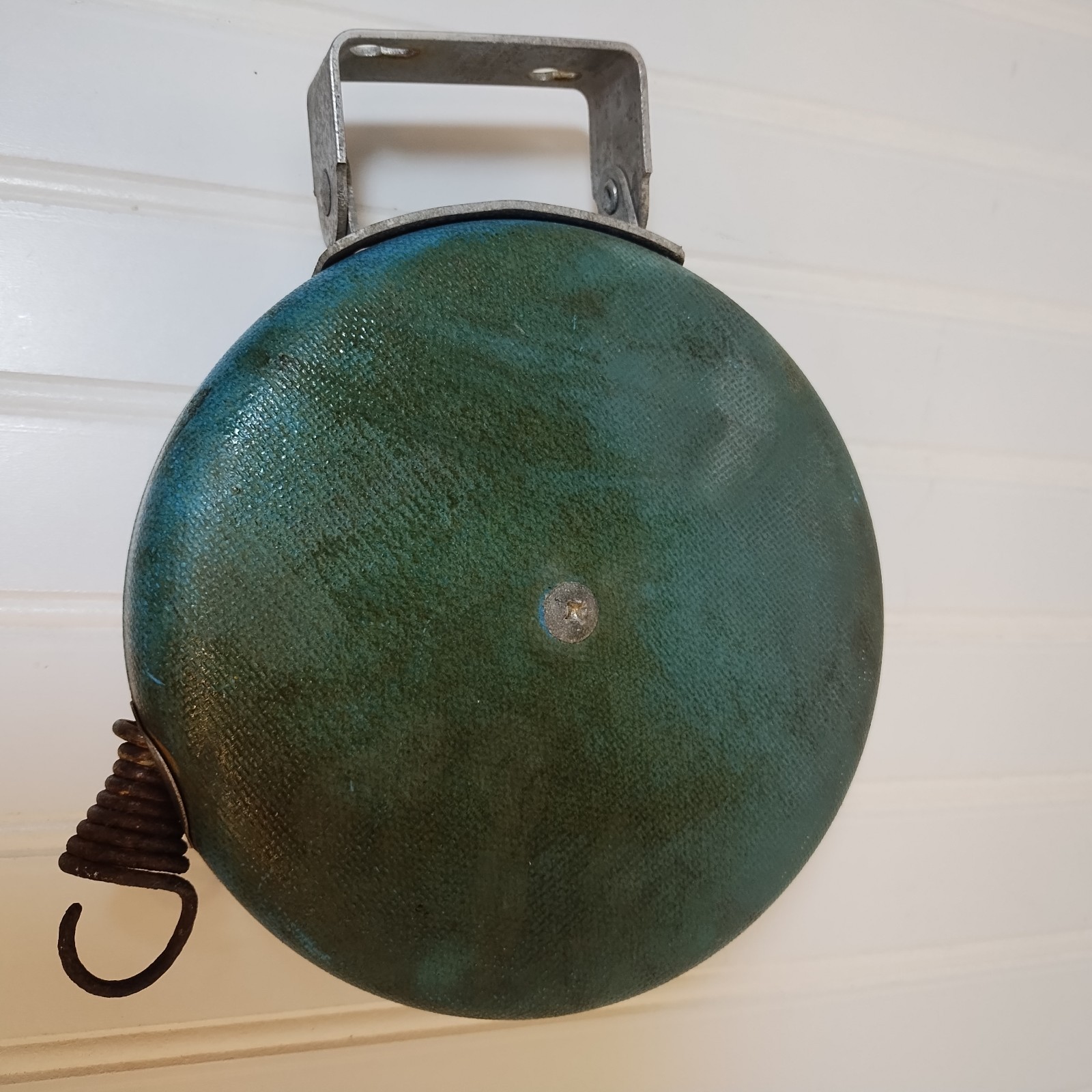 Vintage Cordomatic Automatic Retractable Clothesline Reel 40' Blue Tested