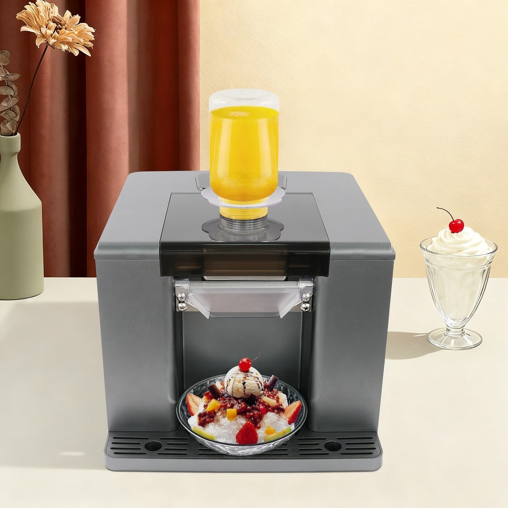Snowflake Ice Making Machine Shaved Ice Machine Automatic Shaved Ice Maker Grey