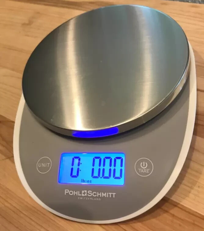 Digital Food Kitchen Scale Multi-function Grams Ounces Auto Shut-Off Stainless