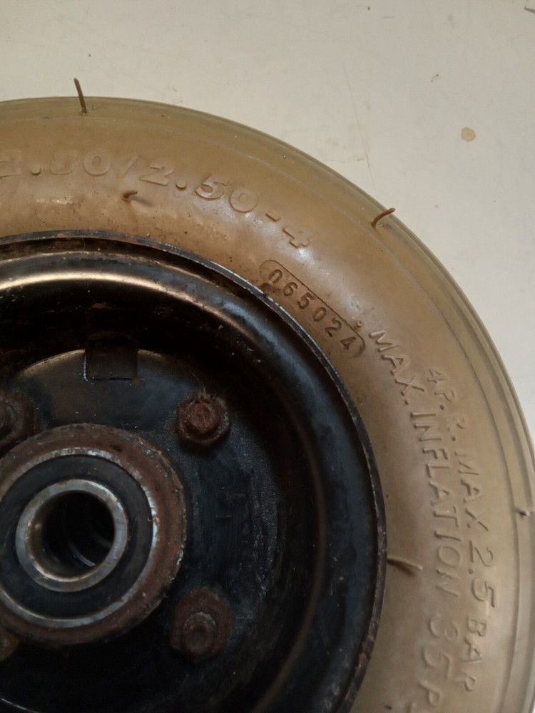 Rascal Mobility Scooter Front Wheel, 2.80 2.50-4 Rounded Tread, Solid, SW1