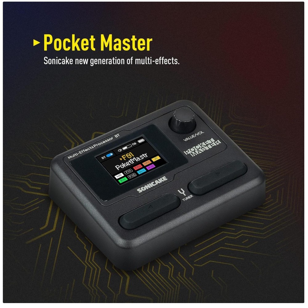 Pocket Master-Multi Effects Guitar Pedal with 9 Ef