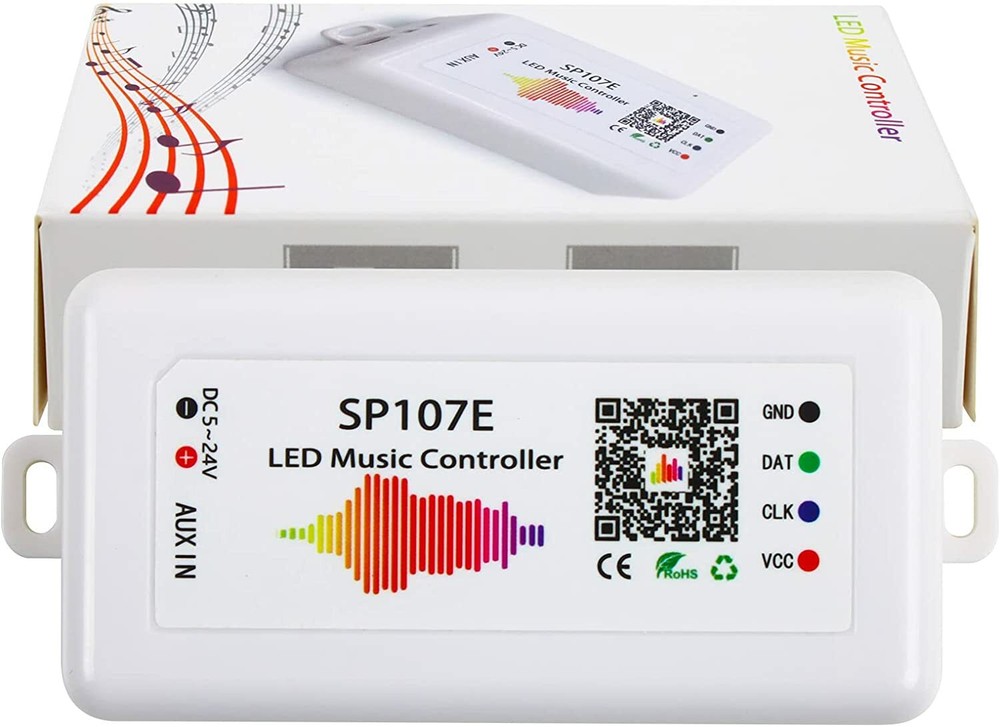 Ws2812b Ws2811 Led Music Controller SP107E RGB Bluetooth Controller DC5-24V