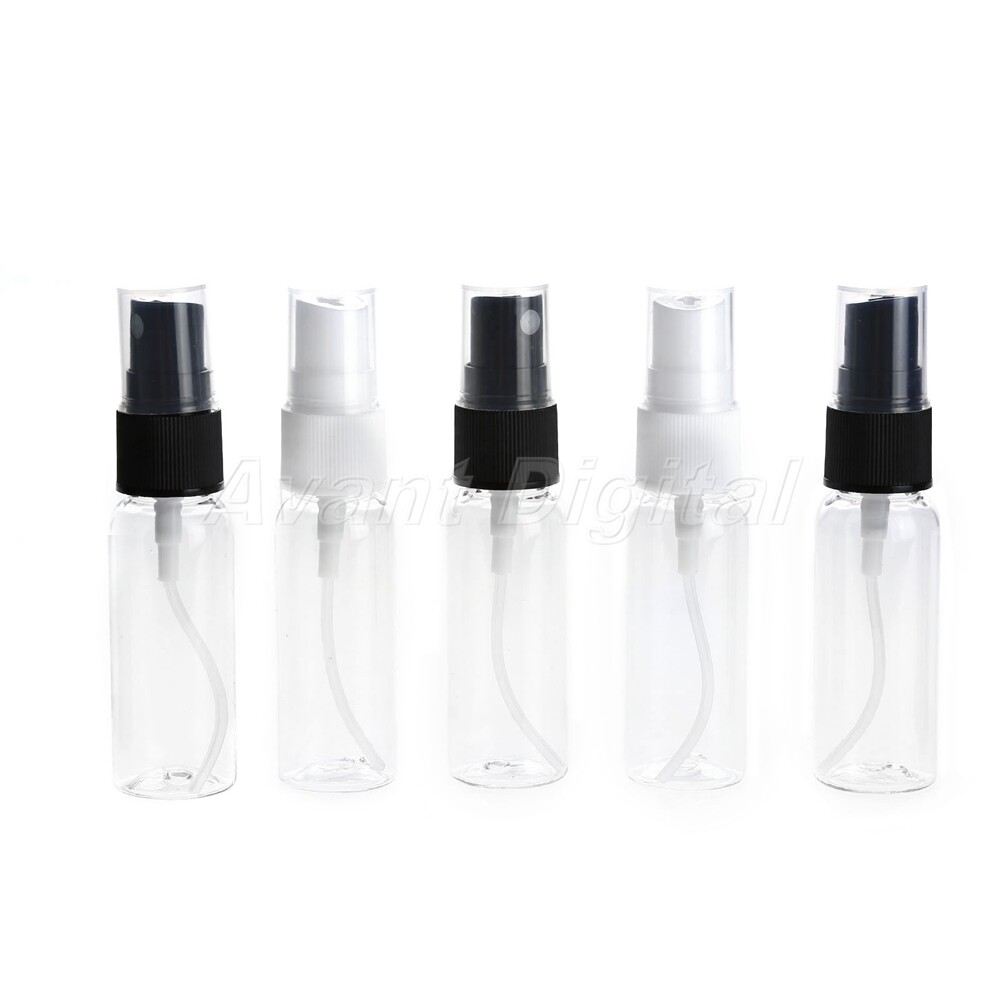 5pcs 20ml Durable Plastic Refillable Perfume Empty Bottle Pump Spray