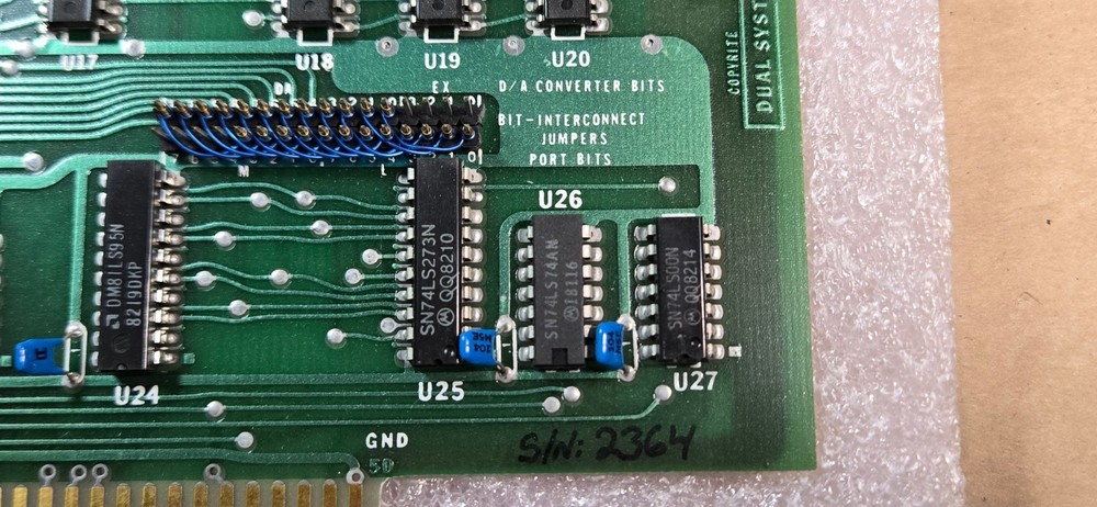 Dual Systems Control 12 Bit 4 Chan Analog Output Module AOM 12 Board - Untested