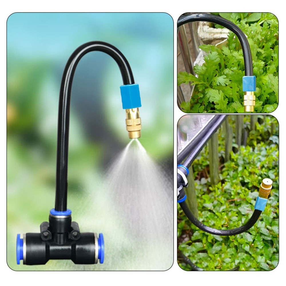 Irrigation System Copper Nozzle 1 Set??Adjustable 5M Size Automatic Spraying