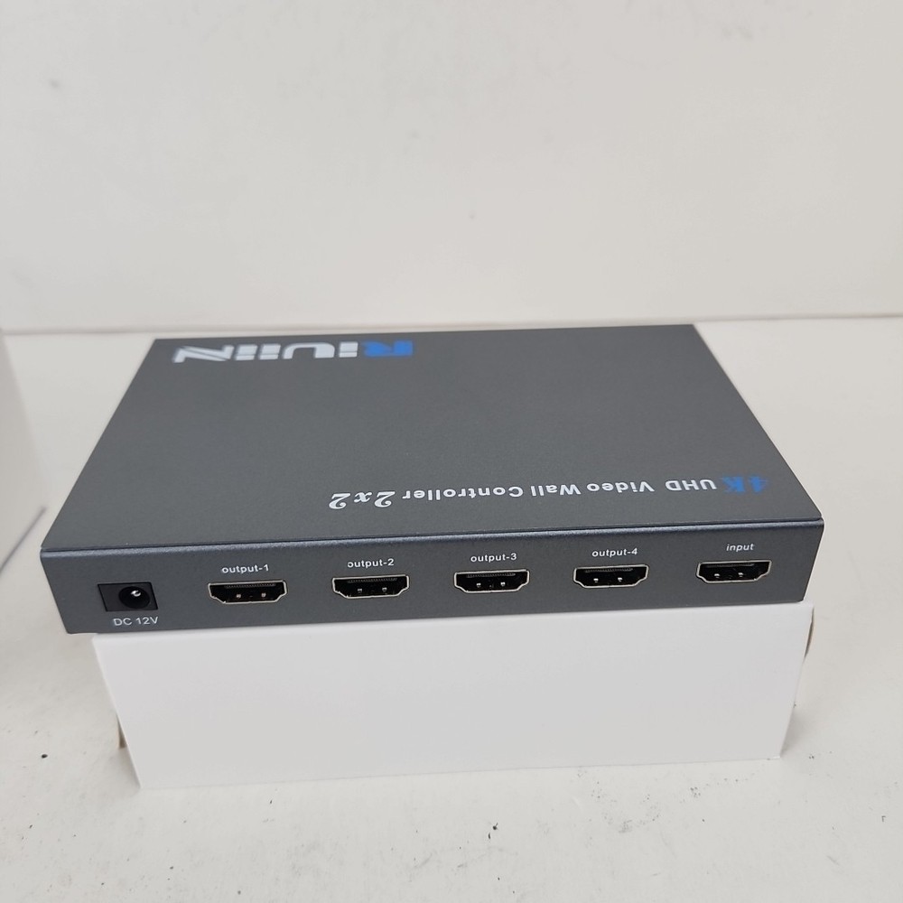 Video Wall Controller 2x2 HDMI 4K Input TV Wall Controller 12 Modes By Riuiin