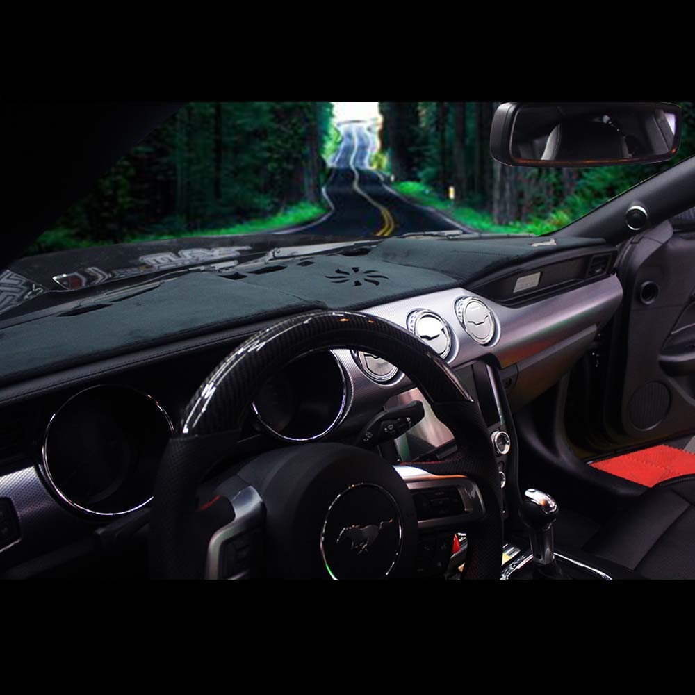 FITS 2015 2016 2017 FORD MUSTANG CAR DASH COVER MAT DASHBOARD PAD BLACK