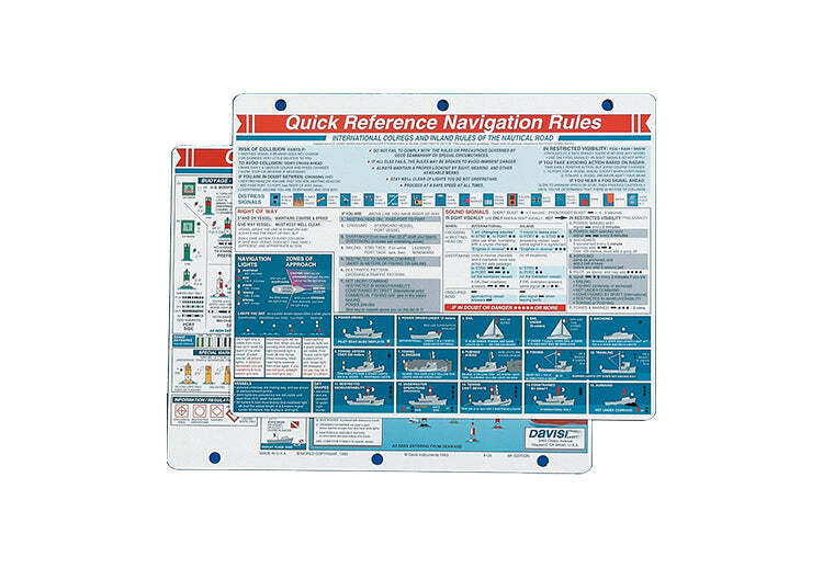 Davis Instruments Navigation Rules Reference Card