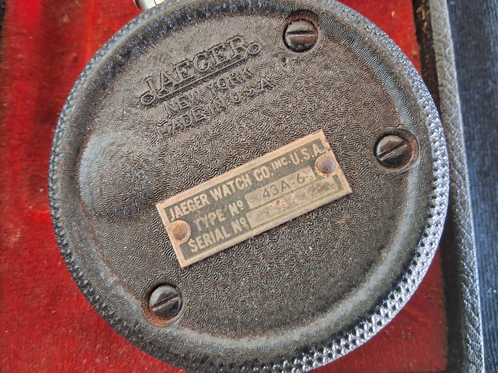 Vintage Jaeger Watch Co 43A-6 Portable Tachometer indicator