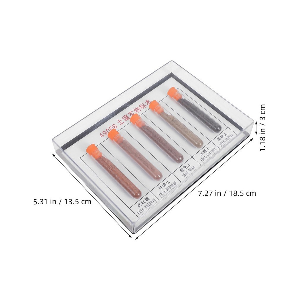 Geographical Soil Specimens Laboratory Sample Collection Set Experiment
