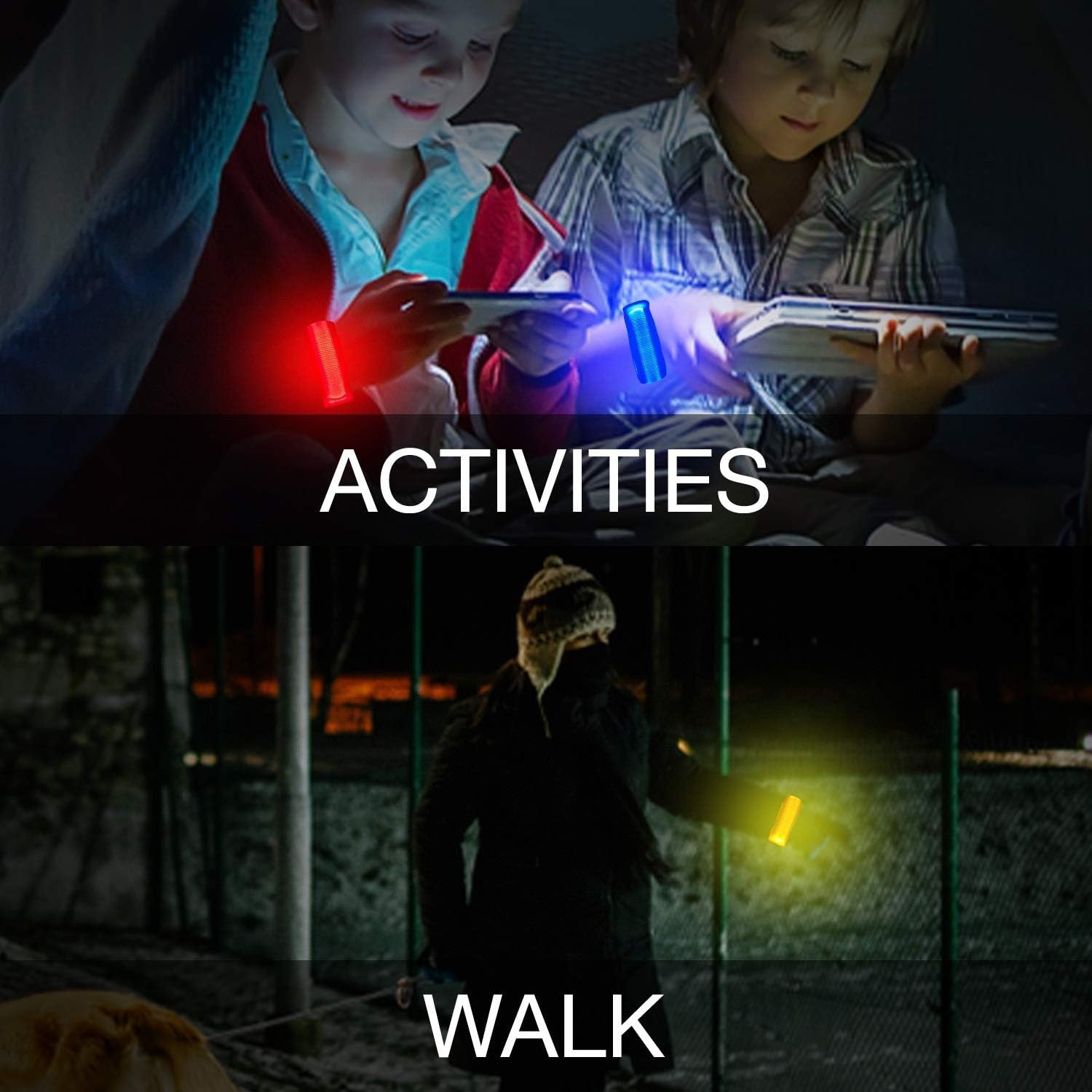 8 PCS LED Glow Bracelets, Light Up Bracelets for Kids Adults - Christmas Glow...