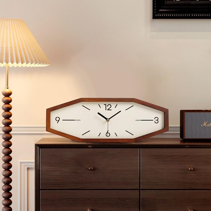 Wooden Retro Wall Clocks 18 Inches Square Clocks Rectangular Wall Clock