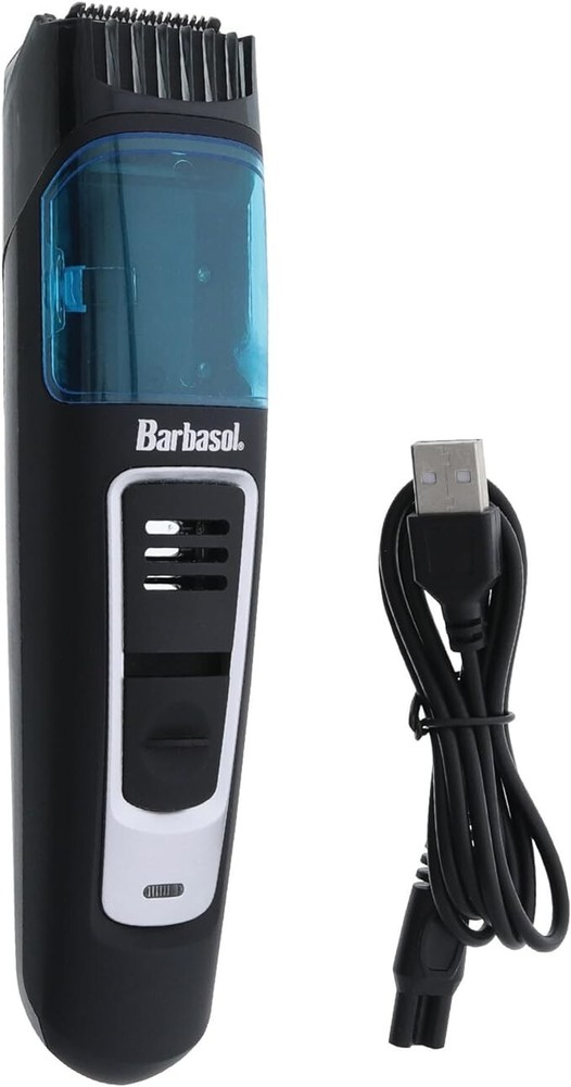 Barbasol Cordless Vacuum Beard Trimmer 10 Adjustable Guide Settings New Sealed