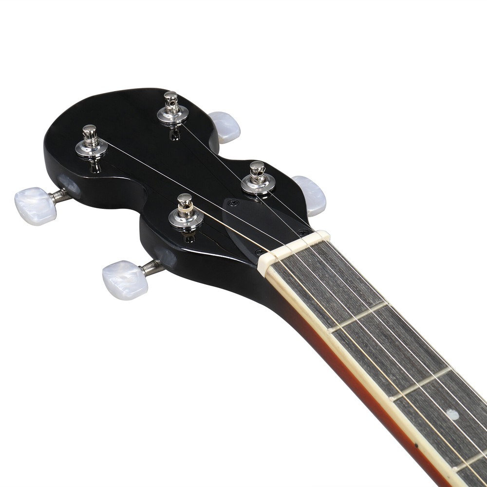 5 Strings Right Hand Banjos Set with Closed Solid Sapele Back Mahogany Neck