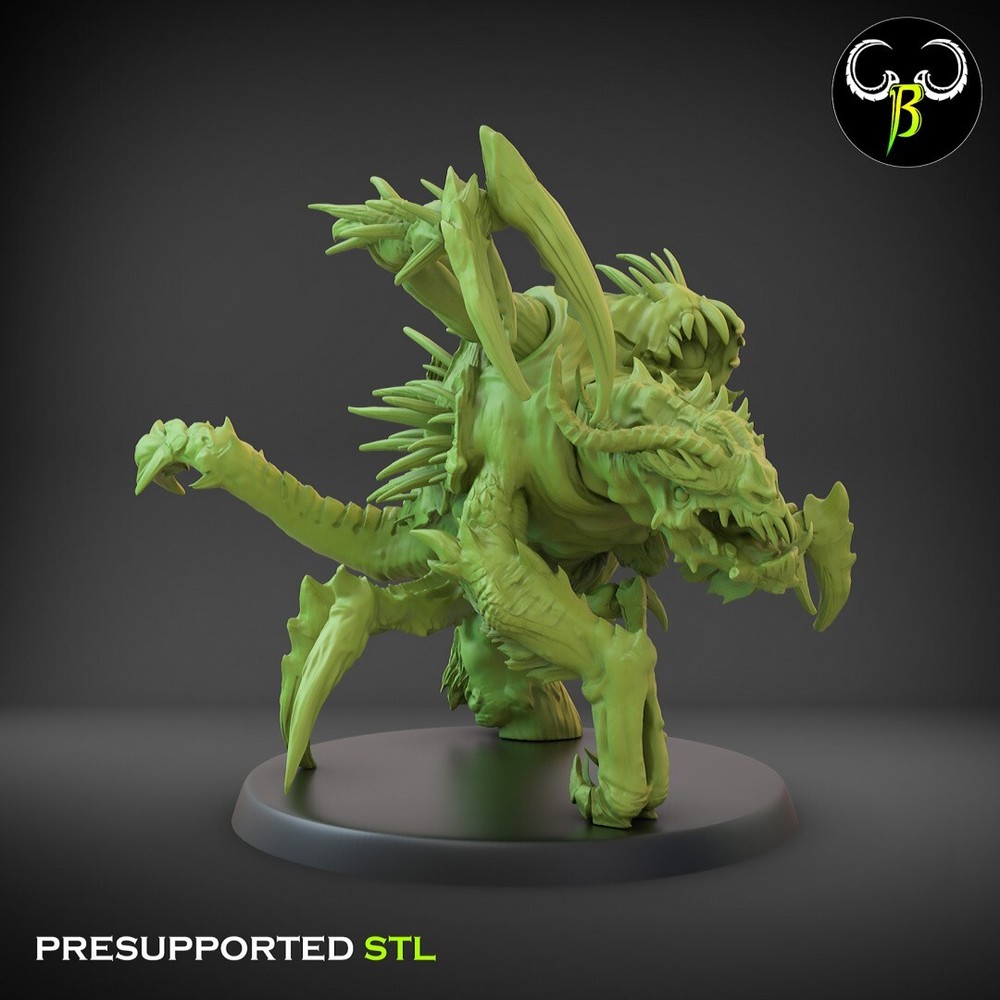 Fallen Crreatures, Mutated Beasts, 3D Printed ClayBeastCreation