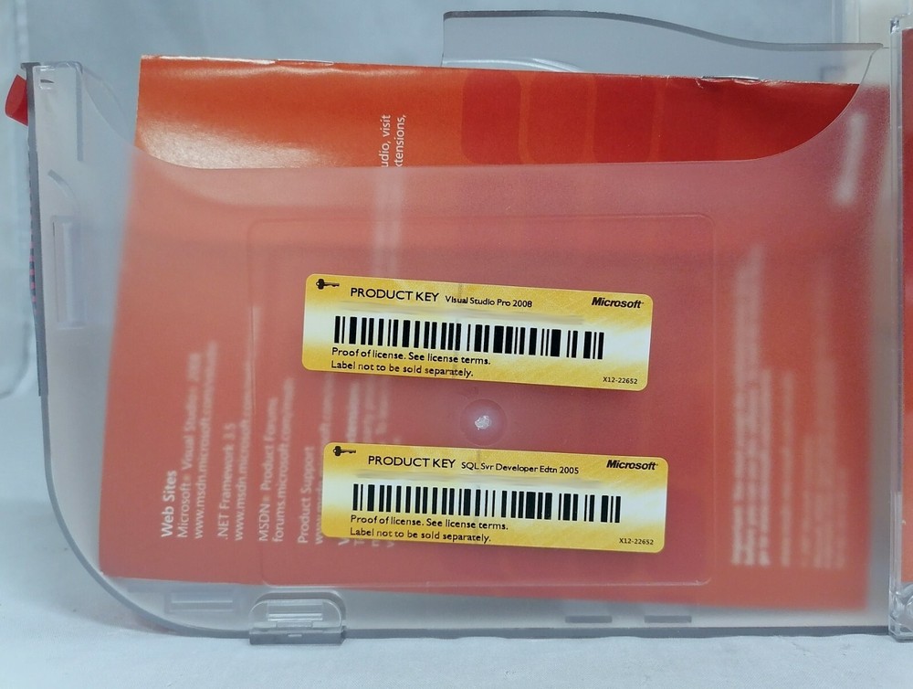 Microsoft Visual Studio 2008 Professional Edition Upgrade & SQL Server 2005 Dev