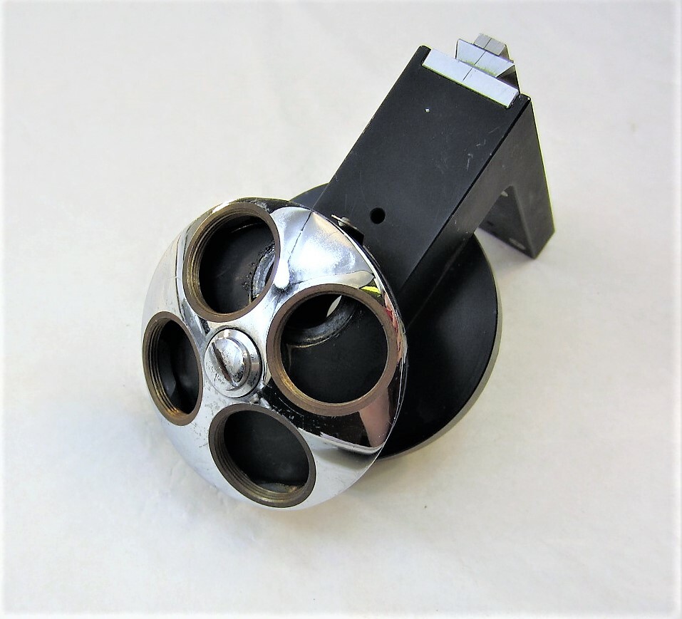 Microscope 4 Position Nose Piece Turret & Slide Mount Assembly