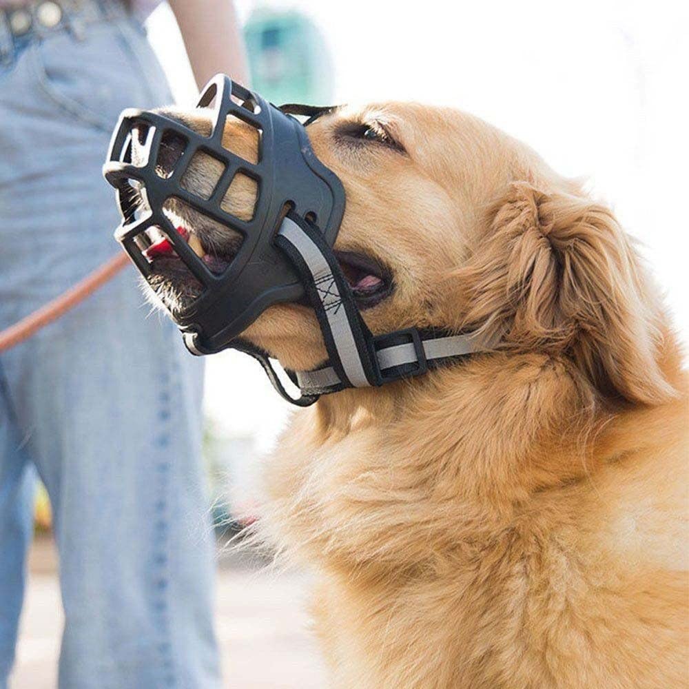 Dog Muzzle Breathable Basket For Small Medium Large Prevents Chewing XXL