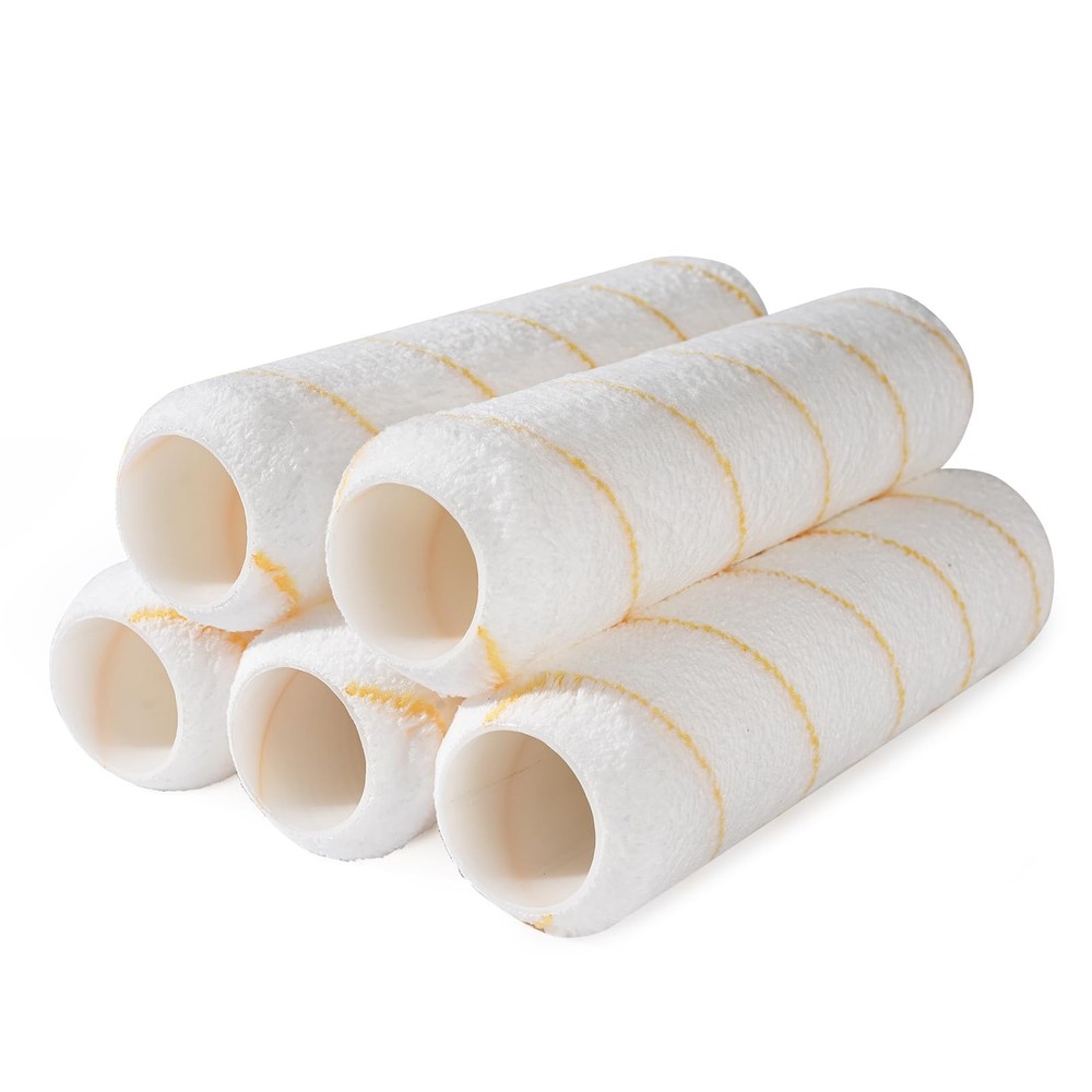 Paint Rollers, 5 Pack, 9 Inch Paint Roller Covers, Microfiber Paint Rollers, Pai