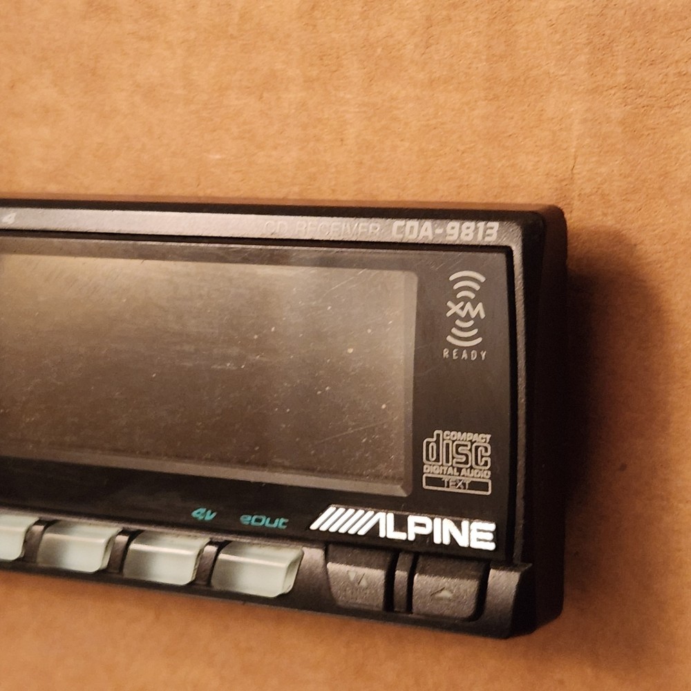 Alpine CDA-9813 Face Faceplate Front Panel Only Works