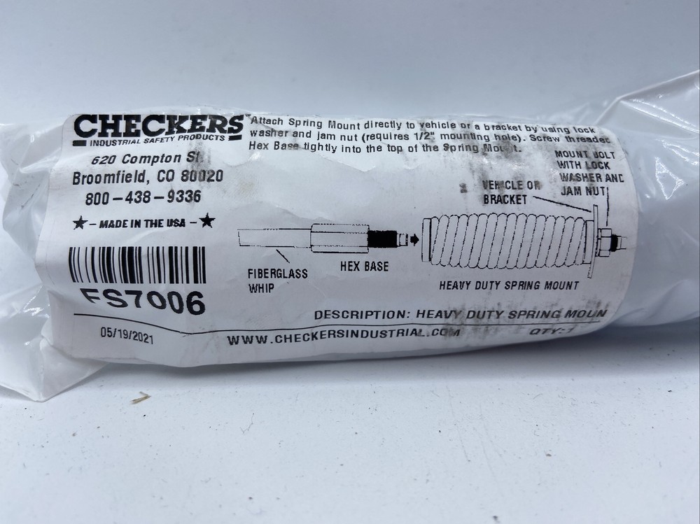 Checkers Heavy Duty Spring Mount FS7006