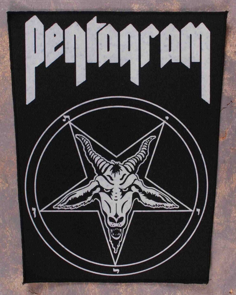 Pentagram Baphomet Back Patch Sabbatical Goat Devil 666 Gothic Witchcraft Logo