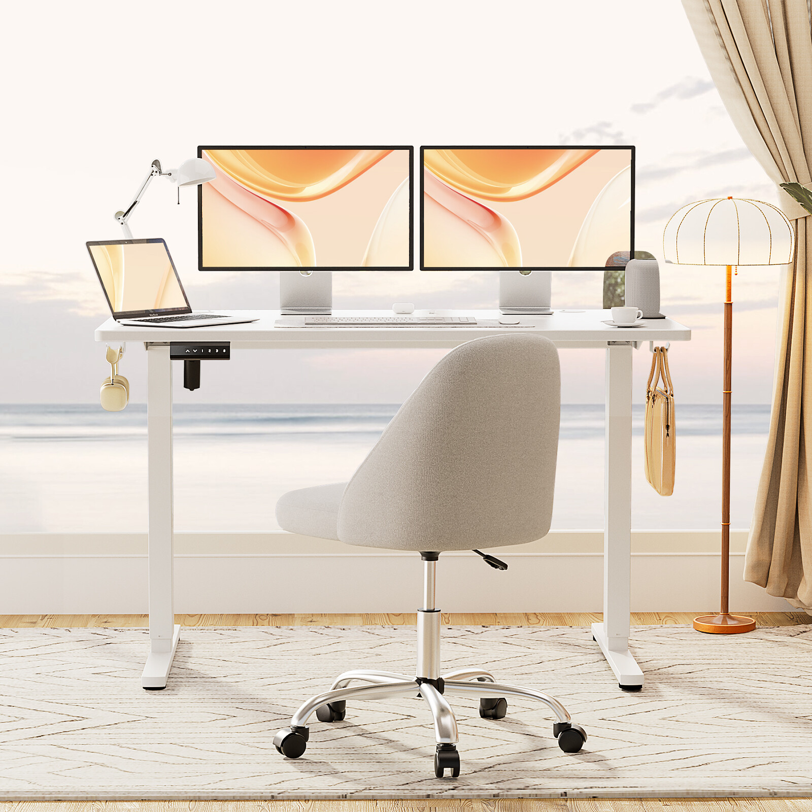 Electric Standing Desk Height Adjustable Computer Table 40/48/55/63x24in