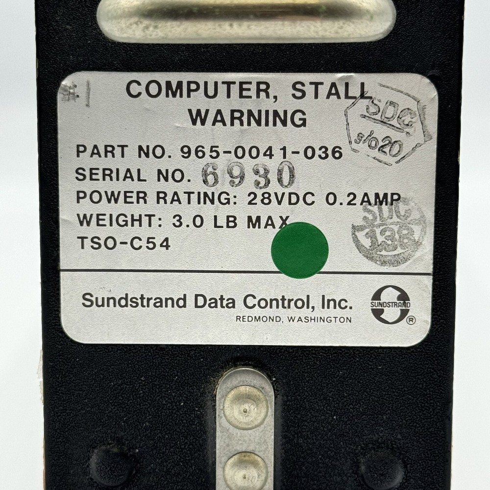 965-0041-036 COMPUTER, STALL WARNING