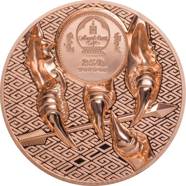 Majestic Eagle , copper coin, 50gr, 2024