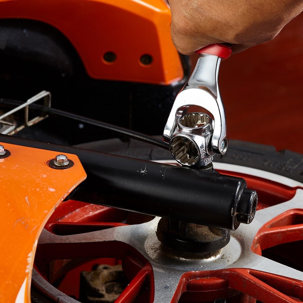 48-in-1 Socket Wrench, Flexible Multi Functional Dog Bone with Rubber Handle,...