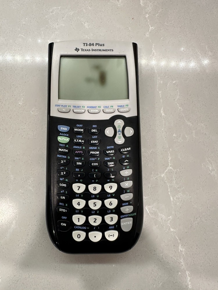 Texas Instruments TI-84 Plus Silver Edition Graphing Calculator Spots on Screen