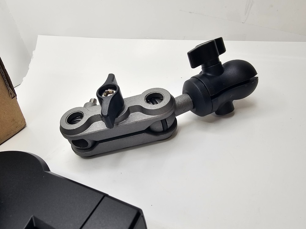 Heavy Duty Drill Base Tablet Holder Car Mount Dashboard, 360° Adjustable