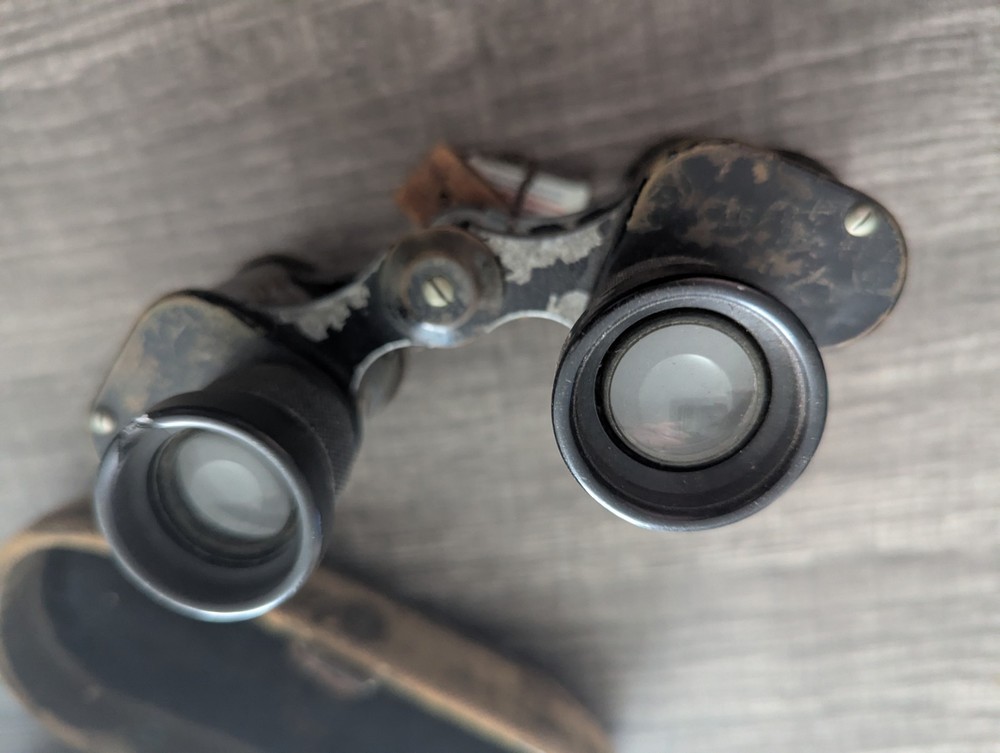 WWII JAPANESE BINOCULARS AND CASE