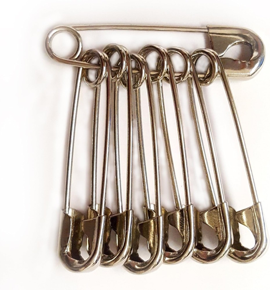 Extra Large Safety Pins - Industrial Strength Rust Resistant