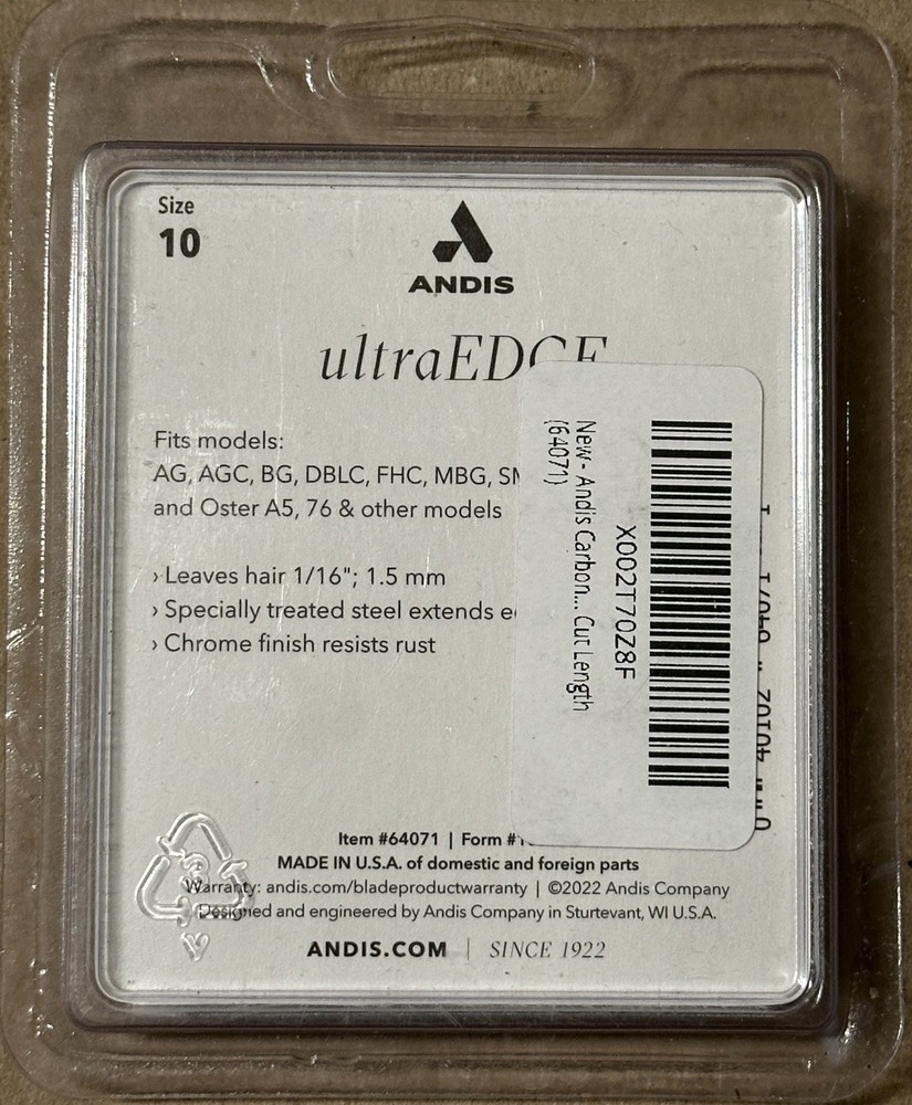 Andis UltraEdge Clipper Blade Size 10