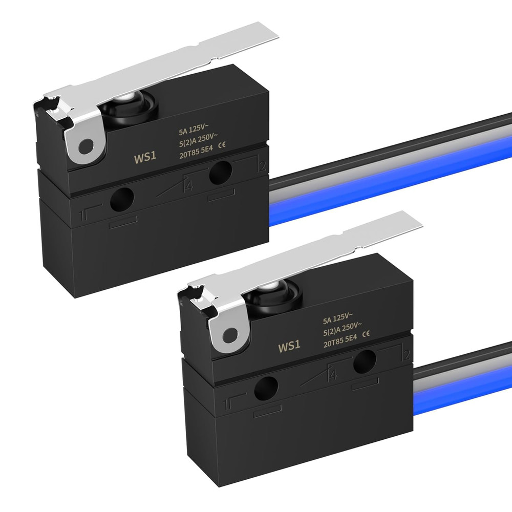 Waterproof Micro Limit Switch with Hinge Lever 6A 12V DC Lever Microswitch SPDT