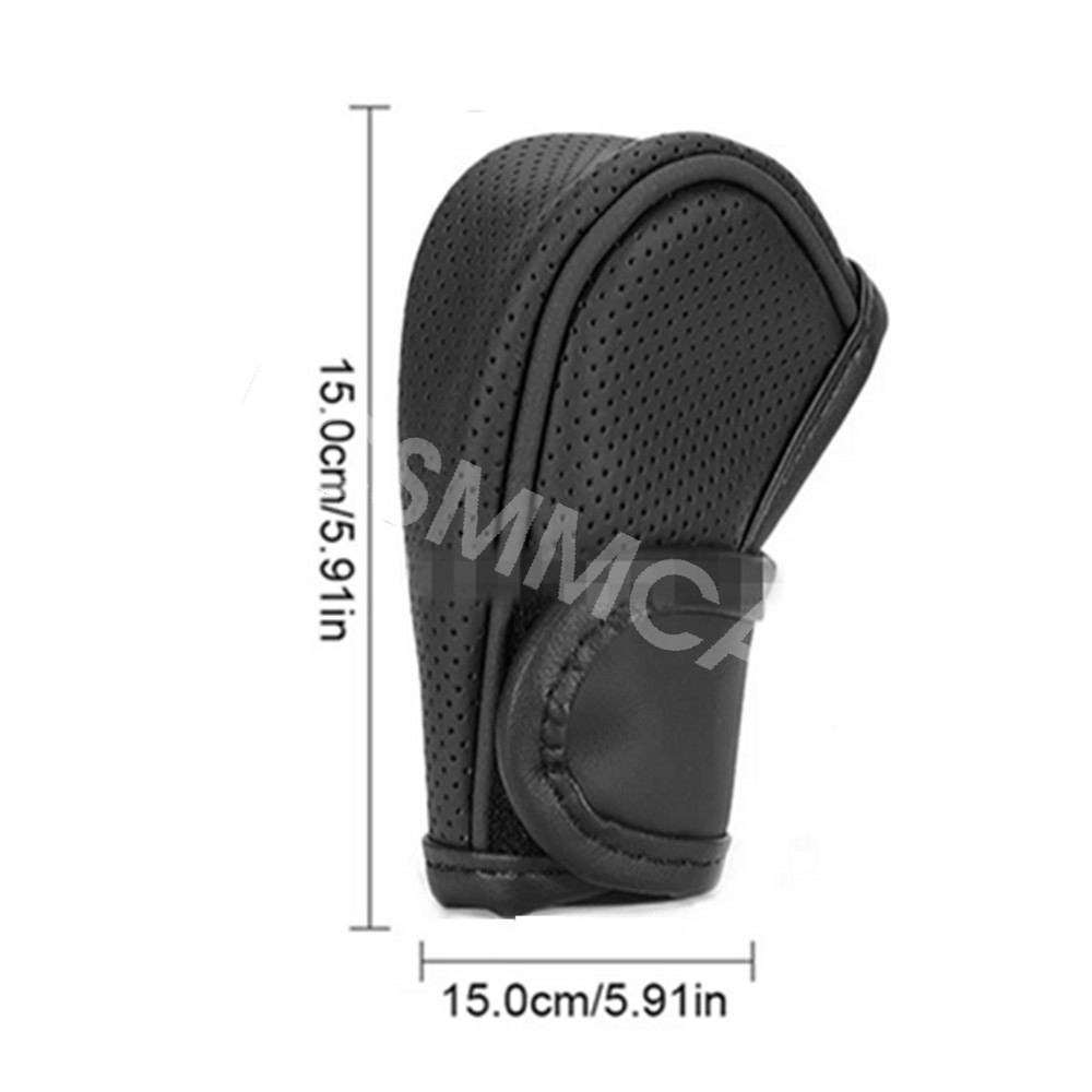Car Gear Shift Knob Cover Gear Shift Grip Handle Protector Accessories leather