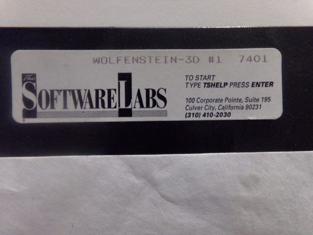 SoftwareLabs Wolfenstein-3D 1 & 2 Floppy Disk