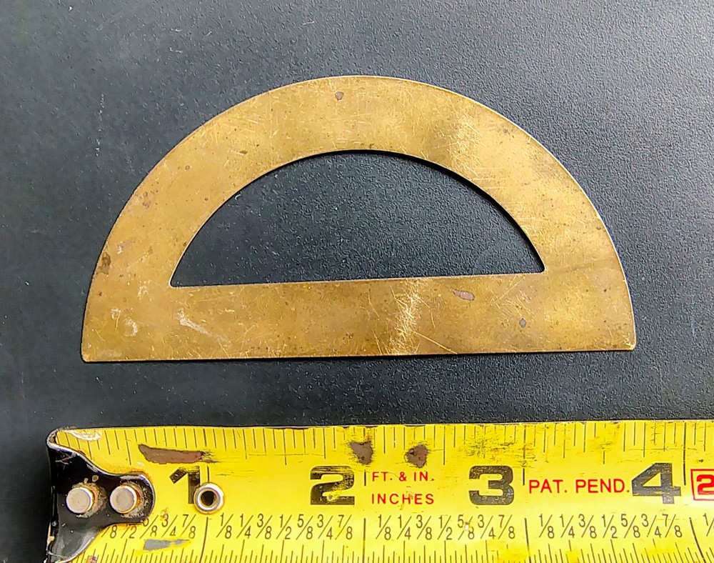 🗽VINTAGE BRASS PROTRACTOR MACHINIST/ TOOLMAKER