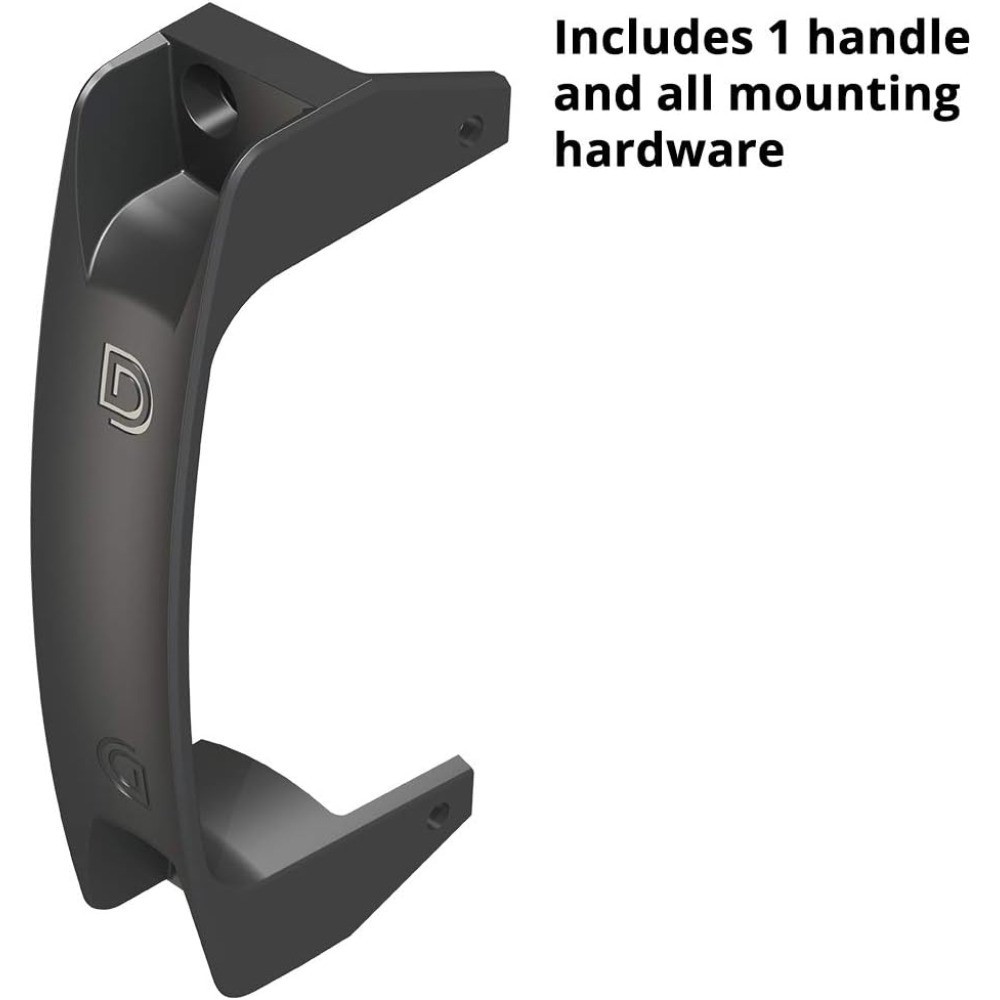 Reversible Gate Handle for Left or Right Hand Installation Side Fixing Legs for