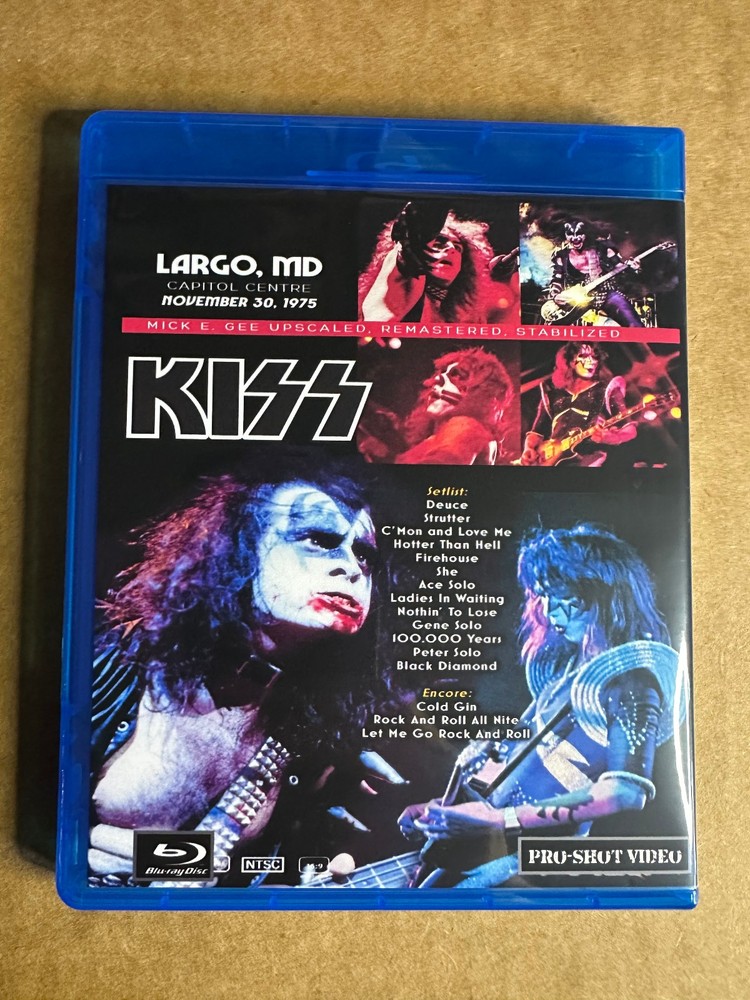 KISS - Live in Largo 1975 Remastered Blu-ray Paul Stanley Gene Simmons