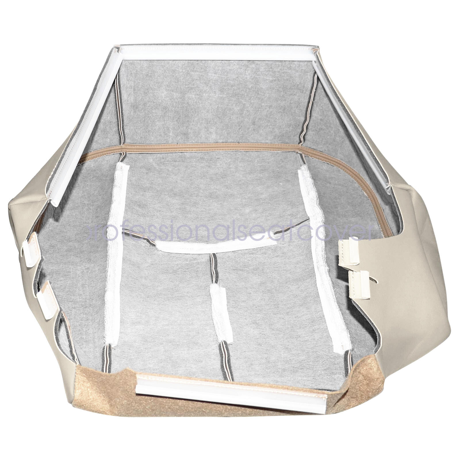 For 2003 2004 2005 2006 Chevy Tahoe GMC Yukon Front Leather Seat Cover Light Tan