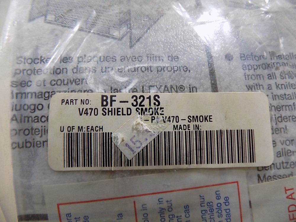 NEW BLEFFE MOTORCYCLE HELMET SHIELD VISOR / BF-321S / SMOKE