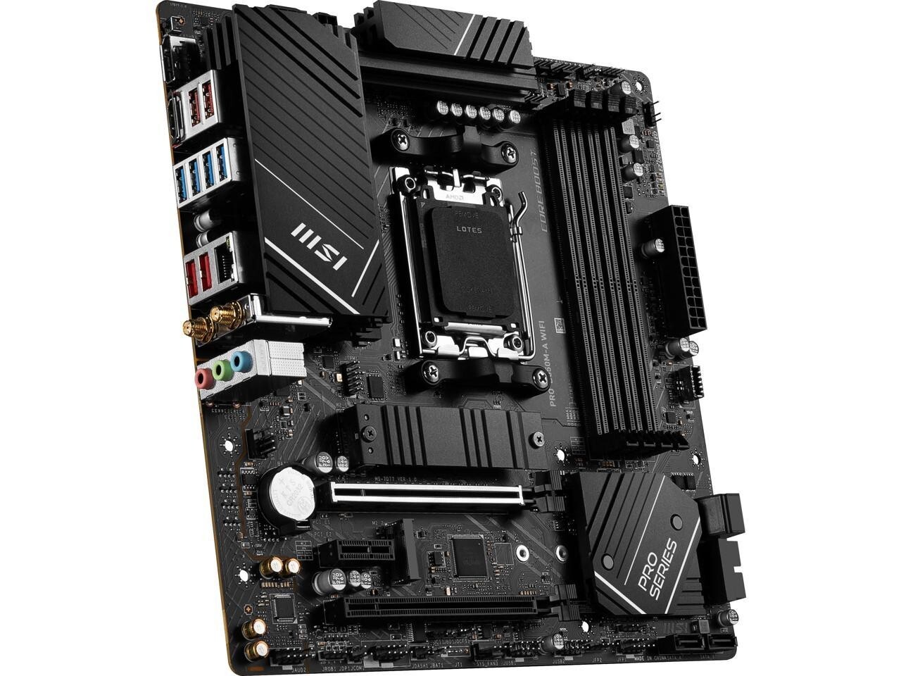 (Factory Refurbished) MSI PRO B650M-A WIFI AM5 DDR5 AMD Micro ATX Motherboard